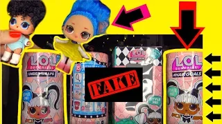 Fake vs real lol Surprise Under Wraps LOL surprise Series 5 #hairgoals hair goals Makeover Series