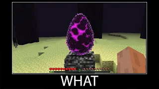 Minecraft wait what meme part 48 realistic minecraft dragon egg