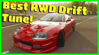 How to - TOYOTA SUPRA Drift Guide, Simple, Rear wheel drive (Forza Horizon 4)