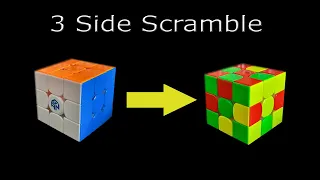 🔥 Three side scramble on rubik's cube (3x3) 🔥