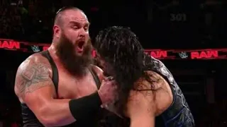 Braun Strowman Destroyed every one on backstage Jan.15,2018 WWE RAW Part 1