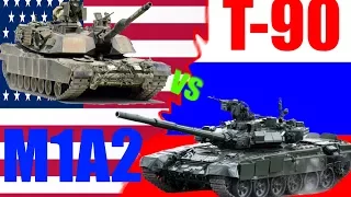 M1A2 vs T-90 - US Main Battle Tank vs Russian Main Battle Tank / Main Battle Tank Comparison