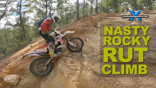 A nasty rocky rut hill climb! ︱Cross Training Enduro shorty