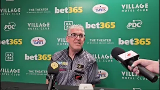 Jeff Smith talks his win over Michael Smith at the US Darts Masters 2024