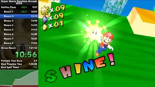 Super Mario Sunshine Arcade 100% in 1:14:31