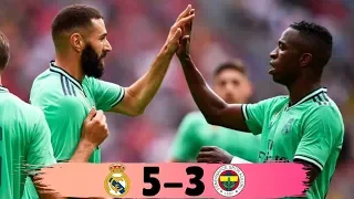 Real Madrid vs Fenerbahce 5-3  Highlights & Goals Resumen & Goles 2019 HD