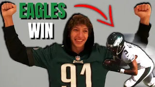 EAGLES WIN!!! EAGLES FAN REACTS TO COMEBACK WIN VS PANTHERS | STEVEN NELSON CALLS GAME | LETS GOOO