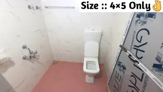 4'×5' Small Bathroom Design 🔥 | Washroom Design 4'×5' | Budget Bathroom Design