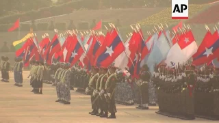 Clean pictures of Myanmar army day parade