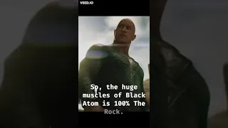 The Black Adam suit has no fake muscles!