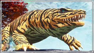 We Tame A Giant Alpha Lizard Thats 5x Bigger Than Normal !! | ARK Svartalfheim [EPISODE 19]