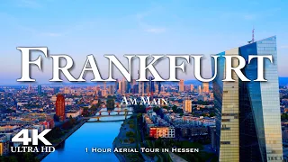 FRANKFURT 2023 🇩🇪 Drone Aerial 4K Drohne | Am Main Hessen Germany Deutschland Eintracht Rangers