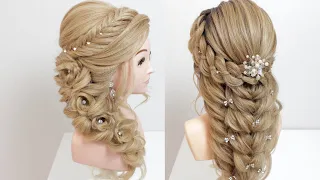 2 Easy hairstyle for long hair. Braided hairstyle.