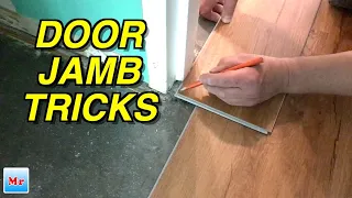 Amazing Tricks How To Pass Two Doors Jambs with Vinyl Plank Flooring| LVP in a Narrow Hallway DIY