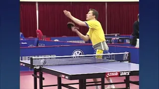 Waldner (SWE) serve variations