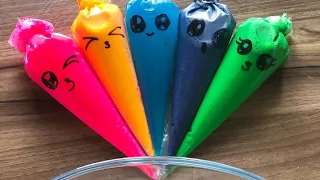 Making Slime With Funny Piping Bags | Satisfying Glossy Slime Video, ASMR Slime