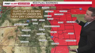 High fire danger and heavy mountain snow for Colorado