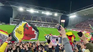 RC Lens / Angers SCO - les corons depuis la Marek - flash téléphone