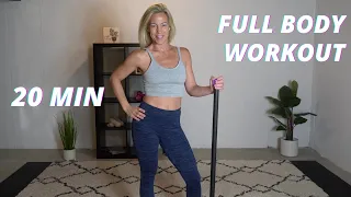 Full Body Workout With A Weighted Bar!! Work Your Whole Body In 20 Minutes