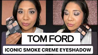 ⭐NEW⭐ TOM FORD ICONIC SMOKE CREME EYESHADOW QUAD | SWATCHES, DEMO & REVIEW | IS IT WORTH IT?