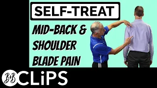 Fix Rhomboid Pain (Mid-Back & Shoulder Blade Pain) 5 Self Treatments That Work (Full Video)