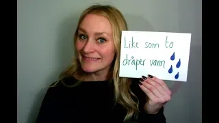 Video 526 Idiom nummer 84 Like som to dråper vann