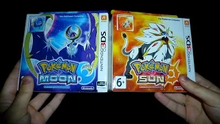 Pokemon Sun and Pokemon Moon Steelbook Edition Unboxing