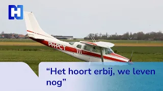 Vliegtuig maakt spectaculaire noodlanding in weiland op Texel