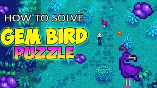 Cara mendapatkan Golden Walnut dari Gem Bird Puzzle - Stardew Valley