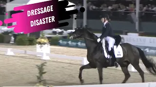 Dressage Disaster: Sebastion Has A Meltdown On Lindsay Kellock In The Grand Prix Dressage Freestyle