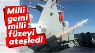 Milli Füze ATMACA TCG Kınalıada Gemisinden Başarıyla Fırlatıldı