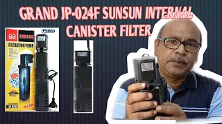 GRAND JP-024F SUNSUN INTERNAL CANISTER FILTER PUMP in AQUARIUM HOSPITAL TANK #filter #aquariumfilter