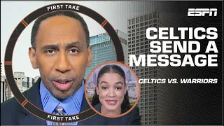 Stephen A. thinks the Celtics ‘PUT THE LEAGUE ON NOTICE!’ vs. Warriors ☘️ | First Take