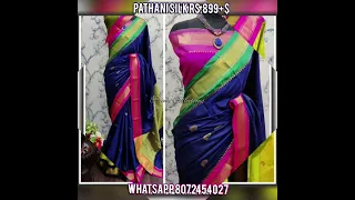 Ganga Yamuna Paithani Cotton Silk Sarees || Premi Collections#shorts