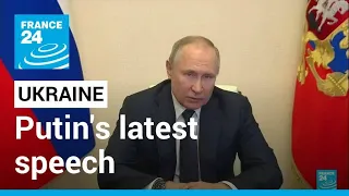 REPLAY - Putin says fight against ‘neo-Nazis’ in Ukraine going ‘according to plan’