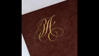 Letter A in calligraphy| copperplate calligraphy