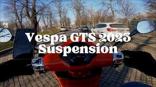 IS THE SUSPENSION BETTER ON THE NEW VESPA GTS 300 2023?