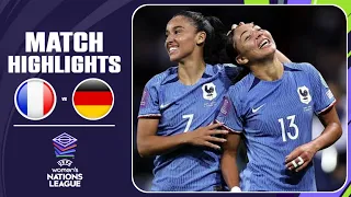 France vs Germany / Highlights All Goals UEFA Women's Nations League Semi Final 2024