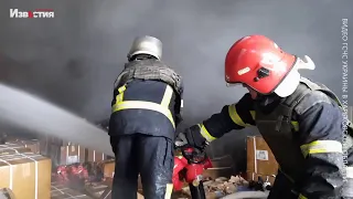 В Харькове горели склады в Немышлянском районе