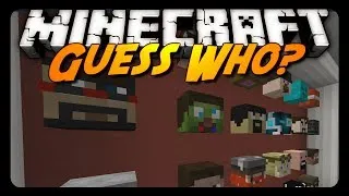 Minecraft: GUESS WHO w/ YOUTUBER HEADS! (Mini-Game)