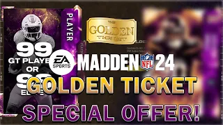 CAN WE PULL A GOLDEN TICKET?? GOLDEN TICKET SPECIAL OFFER PACK OPENING | Madden 24 Ultimate Team