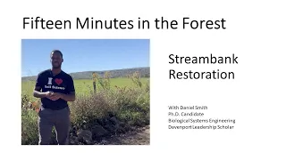 Fifteen Minutes in the Forest: Stream Bank Restoration