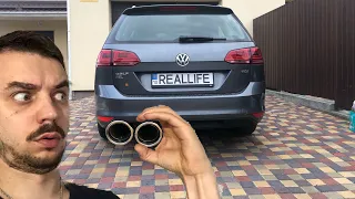 Насадки на глушитель VW Golf7