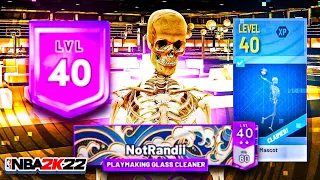 NBA 2K22 but i UNLOCKED the SKELETON MASCOT in 1 DAY