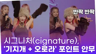 시그니처(cignature), 포인트 안무는 '기지개 + 오로라' 댄스