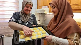 ليلى جواد / معمول السميد لعيد الفطر وبساعة واحدة فقط  Semolina dessert for Eid al-Fitr
