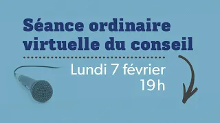 Séance ordinaire du conseil d'arrondissement | Février 2022