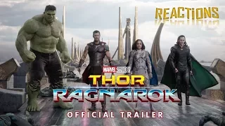 Thor: Ragnarok Official Trailer (Reactions Mashup) │ Fragman Tepki