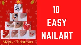 TOP 10 CHRISTMAS DAY SPECIAL NAIL DESIGN || huge Christmas nail art compilation || #nailart