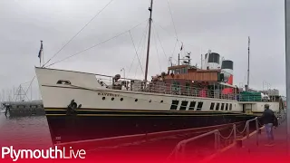 Iconic paddle steamer Waverley stuns onlookers with surprise visit to Plymouth
